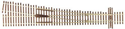 Code 83 Custom-Line(R) Turnouts w/Nickel-Silver Rail & Brown Ties -- Wye Turnout, HO, Atlas Model Railroad Co. 560