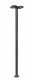 Four-Arm Square LED Light 3-Pack -- Black (warm white LED) 30 Scale Feet Tall, N, Atlas Model Railroad Co. 70000195