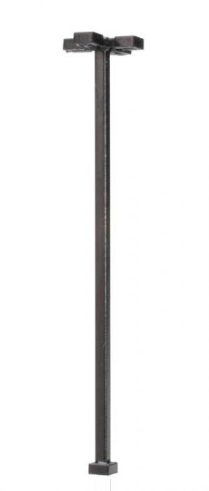 Four-Arm Square LED Light 3-Pack -- Black (warm white LED) 30 Scale Feet Tall, N, Atlas Model Railroad Co. 70000195