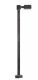 Single-Arm Square LED Light 3-Pack -- Black (cool white LED) 15 Scale Feet Tall, HO, Atlas Model Railroad Co. 70000204