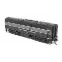 Baldwin RF16B Sharknose - Standard DC - Stealth -- New York Central 3705 (Lightning Stripe, black, gray), N, Broadway Limited Im