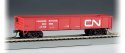 40′ Gondola - Ready to Run - Silver Series(R) -- Canadian National (red, white Noodle Logo), HO, Bachmann Industries 17213