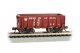 Ore Car - Flat-Bottom - Ready to Run -- Pennsylvania Railroad 14517 (Boxcar Red, Plain Keysto, N, Bachmann Industries 18654