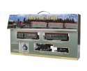 White Pass & Yukon -- 2-6-0 Loco, Wood Combine, Wood Coach 56 x 38′ Track Oval, Power Pack, On30, Bachmann Industries 25024
