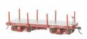 18′ Wood Flatcar - Spectrum(R) -- Data Only (Oxide Red) pkg(2), On30, Bachmann Industries 26511