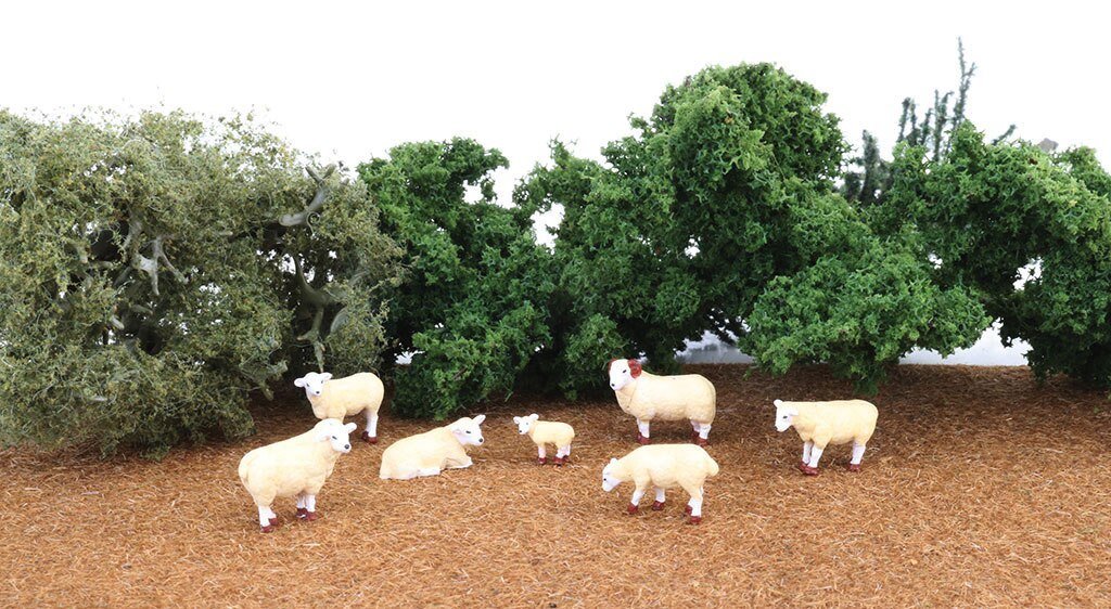 Sheep pkg(7), HO, Bachmann Industries 33122