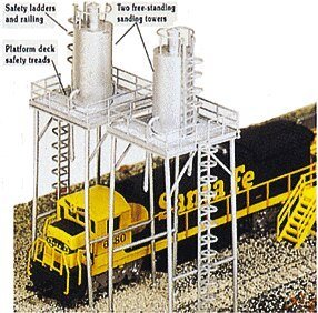 Central Junction Concrete Switch (Interlocking) Tower - Scene Scapes(R) -- 5-3/4 x 3-1/4 x 4, HO, Bachmann Industries 35114