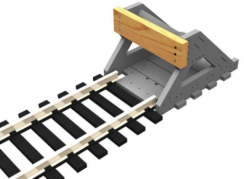 Buffer Stop-Style Bumper pkg(2), N, Bachmann Industries 39117
