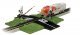 Dual Crossing Gate - E-Z Track(R) -- Deluxe Version, HO, Bachmann Industries 44579