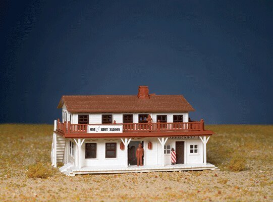 Plasticville Classic Kit - Saloon & Barber Shop, HO, Bachmann Industries 45162