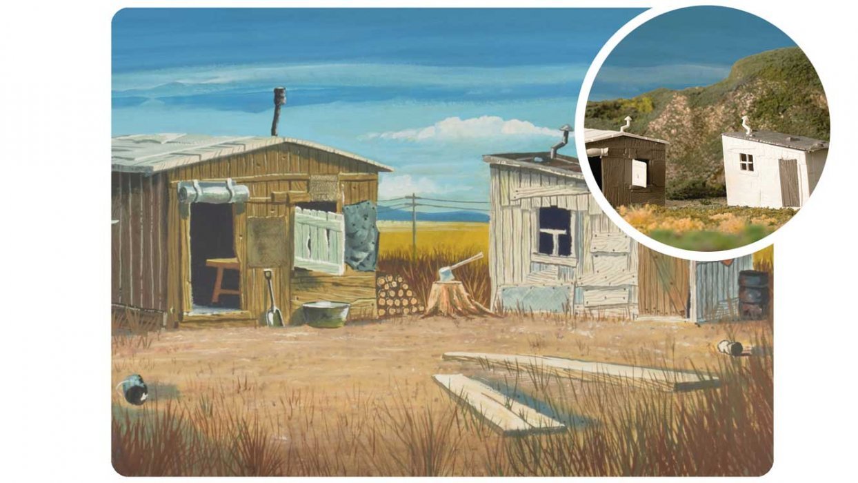 Plasticville U.S.A.(R) -- Hobo Shacks Kit (75th Anniversary Packaging), O, Bachmann Industries 45631