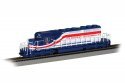 EMD SD40-2 - Sound and DCC - Sound Value -- Milwaukee Road 156 (Bicentennial, white, red, bl, HO, Bachmann Industries 67208