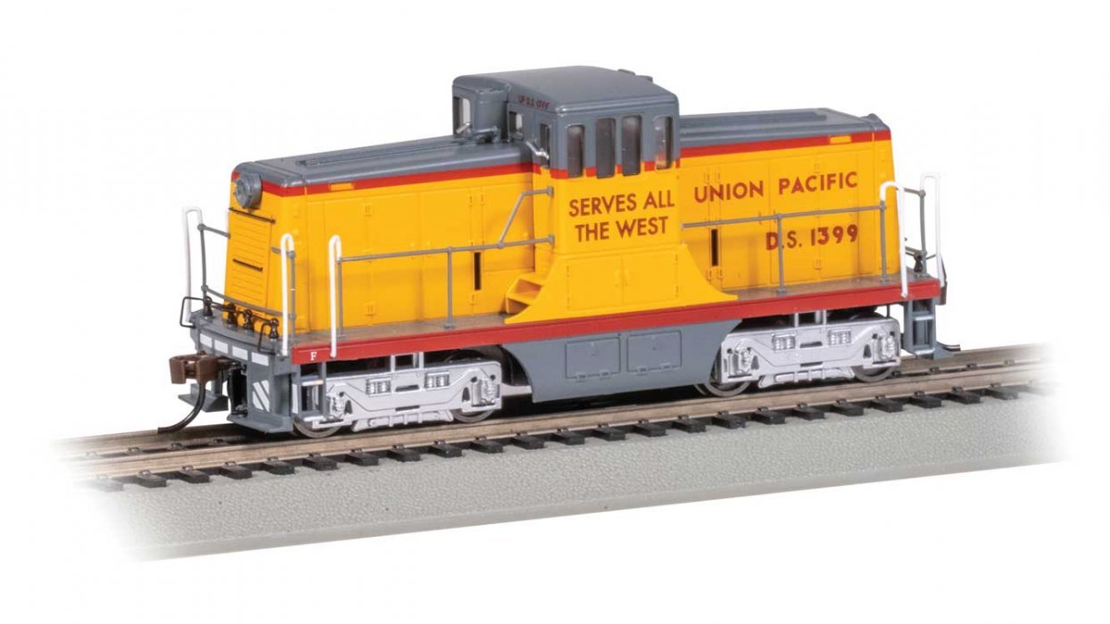 GE 44-Ton Switcher - Sound and DCC - Sound Value -- Union Pacific D.S. 1399 (Armour Yellow, , HO, Bachmann Industries 68204