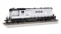 EMD GP7 - Standard DC -- Amtrak 760 (MOW Scheme silver, black), HO, Bachmann Industries 69101