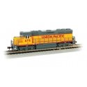 EMD GP40 - Econami Sound and DCC -- Union Pacific 678 (Armour Yellow, gray, red), N, Bachmann Industries 66357