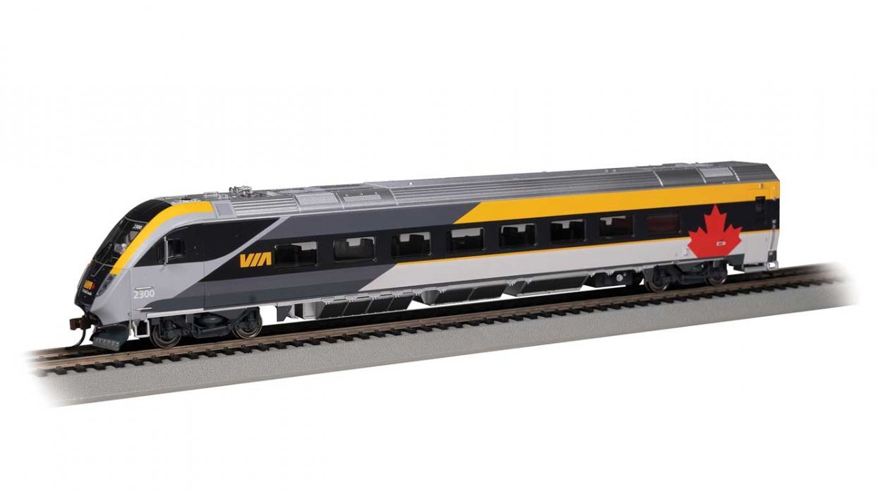 Siemens Venture Cab Car - VIA Version - Ready to Run - Sound and DCC Lights -- VIA Rail Cana, HO, Bachmann Industries 74509
