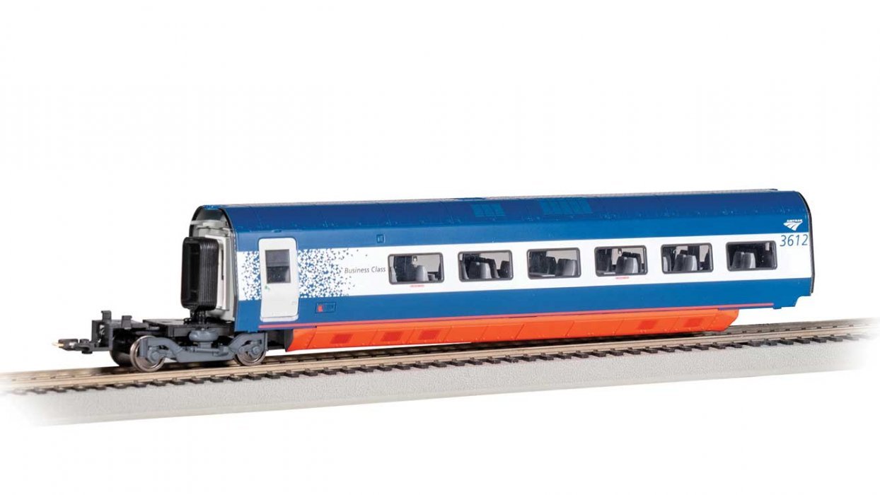 Acela II/Alstom Avelia Business Class Coach - Ready to Run - Spectrum(R) -- Amtrak 3612 (blu, HO, Bachmann Industries 89928