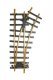 Code 332 Brass 1100 Manual Turnout -- Right Hand, 4′ Diameter, 30 Degree Diverging Route, G, Bachmann Industries 94658