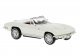 Chevrolet Corvette C2 Convertible - Assembled -- Top Down (white), HO, Brekina Automodelle 18031