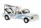 1981 GMC C30 Tow Truck - Assembled -- New York Police Department (white, blue), HO, Brekina Automodelle 19668