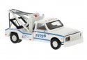 1981 GMC C30 Tow Truck - Assembled -- New York Police Department (white, blue), HO, Brekina Automodelle 19668