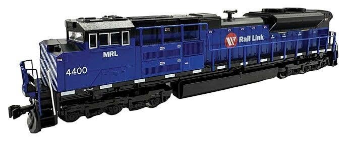 EMD SD70ACe with Nose Headlight - DCC -- Montana Rail Link 4401 (blue, white, red), N, Kato USA Inc 1768531DCC