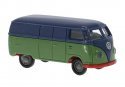 1950-1954 Volkswagen T1a Kasten Cargo Van - Assembled -- Economy (blue, green), HO, Brekina Automodelle 32075