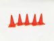 Traffic Cones pkg(5), HO, All Scale Miniatures 870661