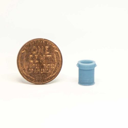 Open-Top Residential Trash Can -- pkg(5), HO, All Scale Miniatures 870830