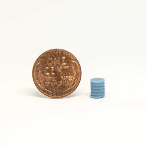 Barrel - Stainless Steel Wine -- pkg(5), HO, All Scale Miniatures 870839
