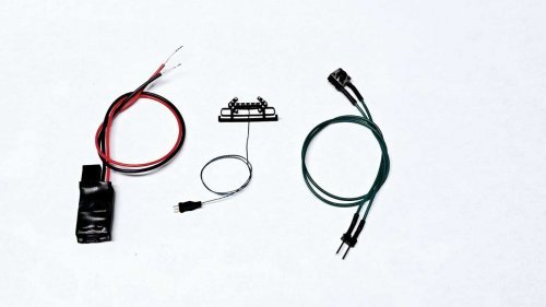 Arrow Board Stick Sign w/Headache Rack -- Fits Atlas & River Point Station Pickup Trucks, HO, East Coast Circuits 9508