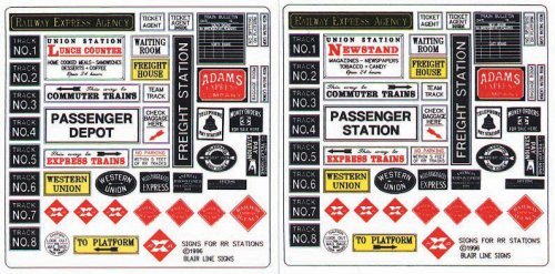 Railroad Station Depot Signs, O, Blair Line 256