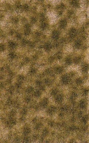 Grass Tuft Sheet -- Long Fall Tufts 1/4` .6cm Tall, 5-7/16 x 3-7/16` 13.8 x 8.8cm, All Scales, Busch Gmbh & Co Kg 3524