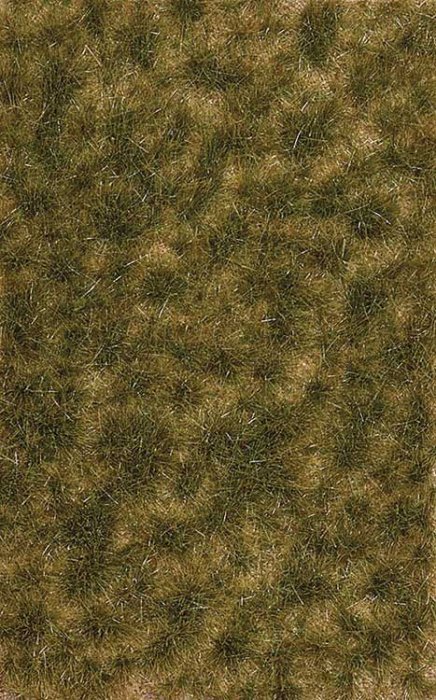 Grass Tuft Sheet -- 2-Color Long Late Summer Tufts 1/4` .6cm Tall, 5-7/16 x 3-7/16` 13, All Scales, Busch Gmbh & Co Kg 3538
