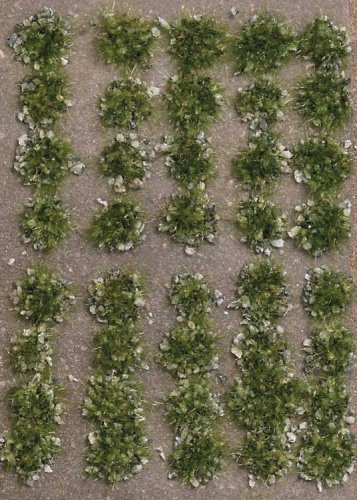 Grass Tufts with Stones -- Late Summer pkg(40), All Scales, Busch Gmbh & Co Kg 3553