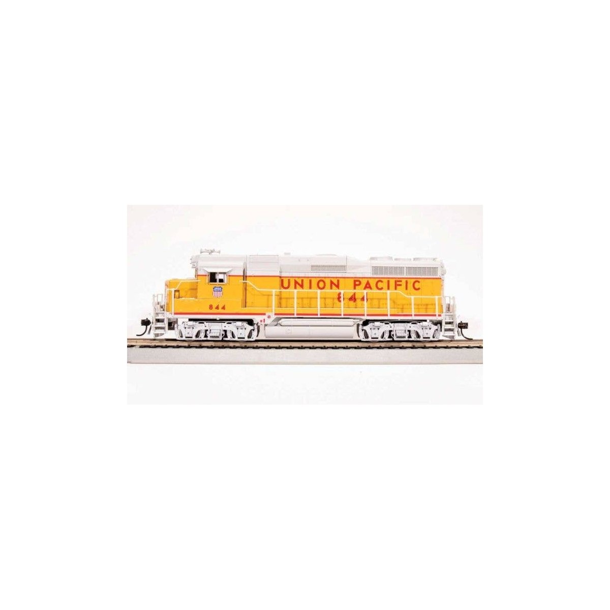 EMD GP30 - Sound and DCC - Paragon4(TM) -- Union Pacific 844 (2020s Museum Scheme Armour Yellow, gray, red), HO, Broadway Limite