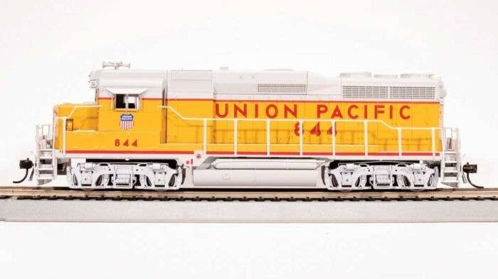 EMD GP30 - Sound and DCC - Paragon4(TM) -- Union Pacific 844 (2020s Museum Scheme Armour Yellow, gray, red), HO, Broadway Limite