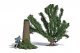 Geochcher - Action Set -- Land Rover Defender, Tree, Stump, Figure, HO, Busch Gmbh & Co Kg 7955