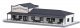 North American-Style Wood Train Station -- Laser-Cut Wood Kit - 13-11/16 x 6-1/16 x 3-9/16′ 3, HO, Busch Gmbh & Co Kg 9721