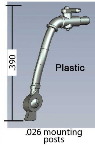 Locomotive Air Hose - Plastic -- pkg(2), HO, Cal Scale 621