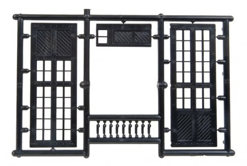 Super Detailing Accessories -- Large Double Shop Doors 3 Pairs, HO, Central Valley 1605