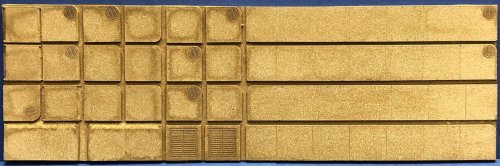 Flexible Concrete Sidewalk Details -- Medium for HO Scale (Matches 214-8680), All Scales, Chooch Enterprises 8681