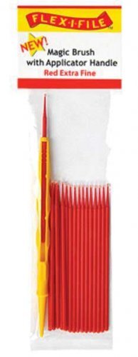 Magic Brush -- Extra Fine & 1 Applicator Handle/Holder (red) pkg(18), All Scales, Profile Accessories Inc. M929007