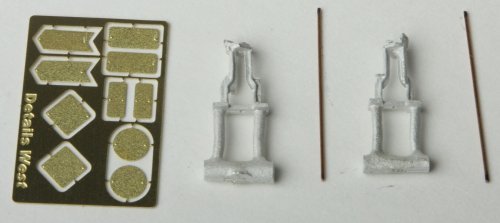 Switch Stand Style III w/Etched Targets -- 2 Sets, HO, Details West 952