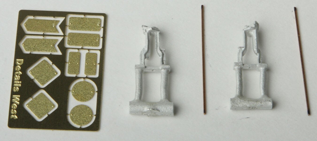 Switch Stand Style III w/Etched Targets -- 2 Sets, HO, Details West 952