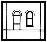 Modular Building System(TM) -- Dock Level Wall Sections w/Arched Entry - Kit, HO, Design Preservation Models 30105