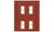 Modular Building System(TM) -- Two-Story Wall Sections w/4 Rectangular Windows - Kit, HO, Design Preservation Models 30138