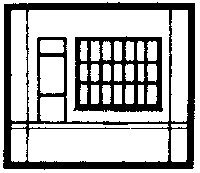 Modular Building System(TM) -- Dock Level Wall Sections w/Steel Sash Entry - Kit, HO, Design Preservation Models 30172
