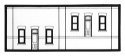 N Scale Modulars System(TM) (Plastic) -- Street/Dock Level Entry Doors pkg(3) 3-1/2′ W, N, Design Preservation Models 60104