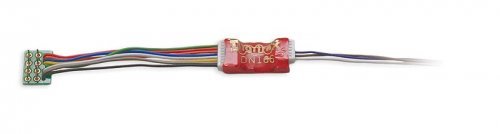 DN166PS Series 6 Control Decoder for N & HO -- 8-Pin Plug .87 x .4 x .2′ 22.16 x 10.28 x 5.1, All Scales, Digitrax DN166PS